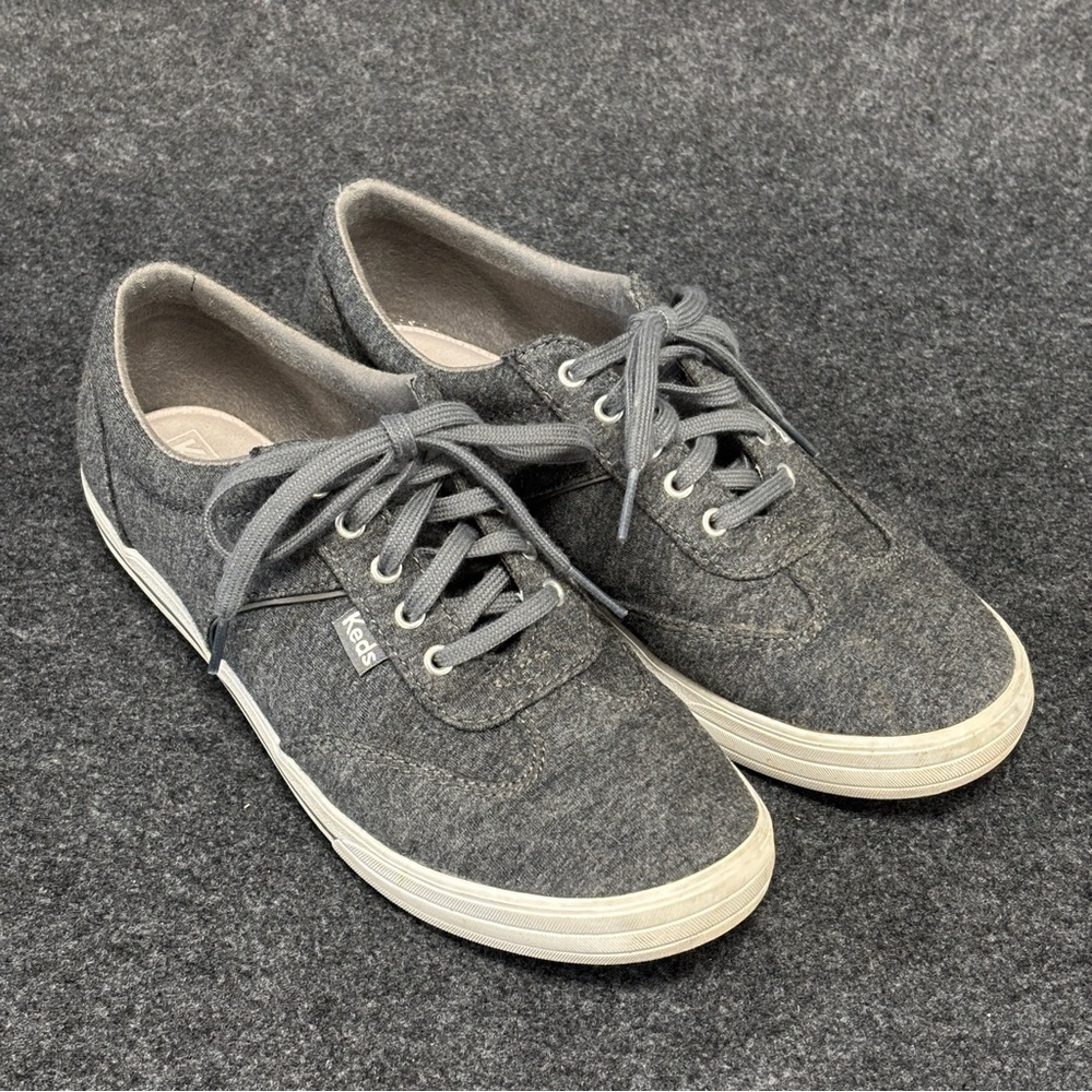 Keds Jersey Charcoal Gray Memory Foam Sneakers